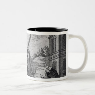 Halley's Comet Observed in 1759 by Cassini III Two-Tone Coffee Mug
