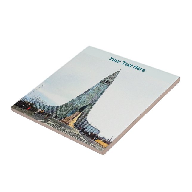 Hallgrímskirkja, Reykjavik Tile (Side)