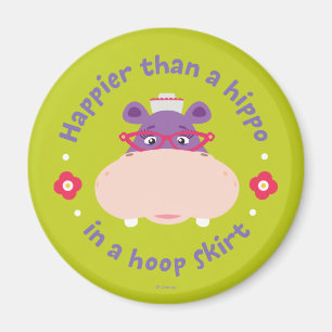 Hallie -Happier Than a Hippo in a Hoop Skirt Magnet