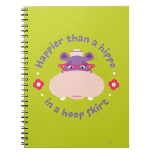 Hallie -Happier Than a Hippo in a Hoop Skirt Notebook