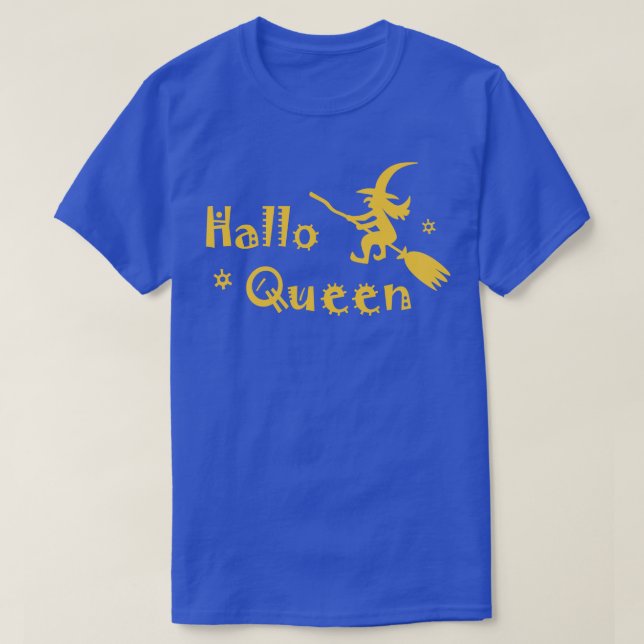 Hallo  Funny Witch Party Tshirt Halloween Spooky G (Design Front)