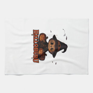 Hallobubu Halloween Cute & Spooky Witch Cat T-Shir Kitchen Towel