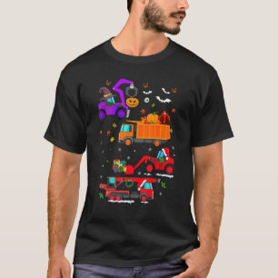 Hallothanksmas Construction Vehicle Crane Truck Bo T-Shirt