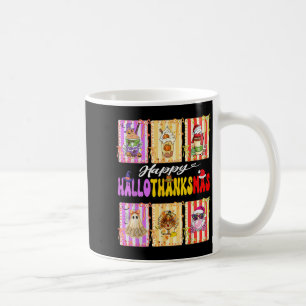 Hallothanksmas Cute Turkey Santa Halloween Thanksg Coffee Mug