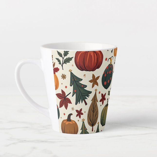 hallothanksmas small latte mug (Left)