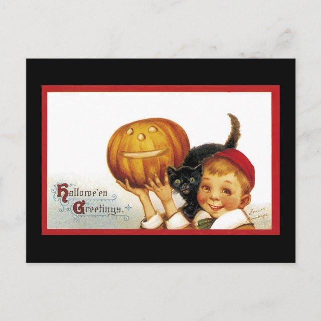 Hallowe’en Greetings - Postcard (Front)