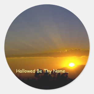 Hallowed Be Thy Name Classic Round Sticker