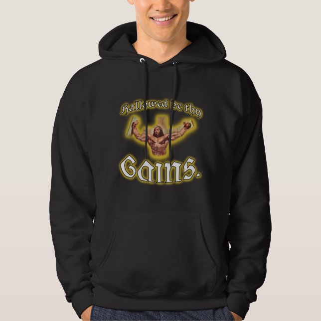 "Hallowed soit sweat - shirt à capuche noir de (Devant)