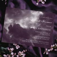 Hallowedding Gothic Romantic Purple Bridal Shower
