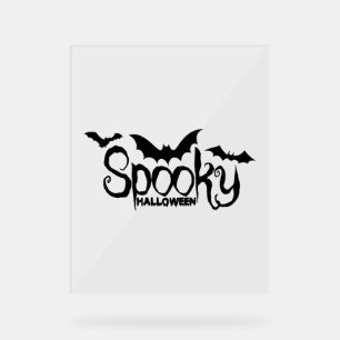 Halloweed Funny Hippie Pumpkin Halloween Acrylic Sign