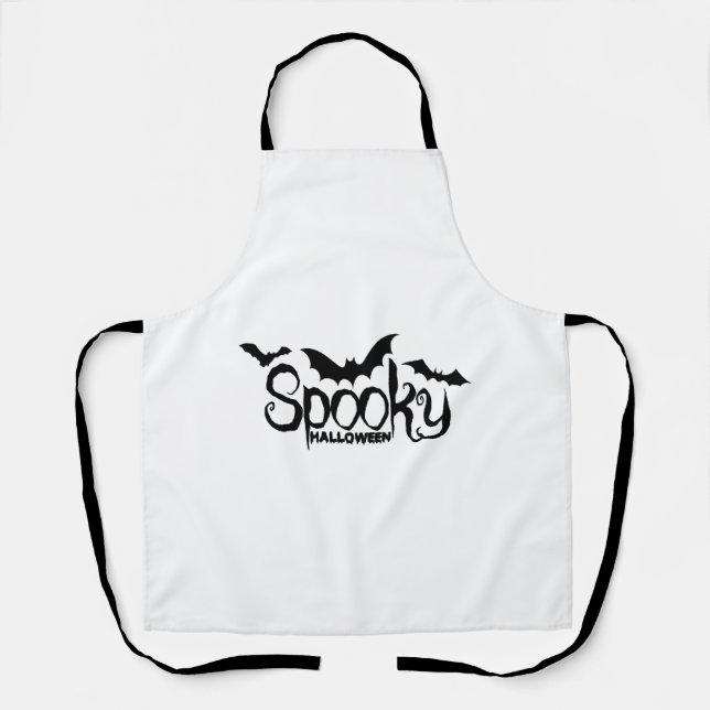 Halloweed Funny Hippie Pumpkin Halloween Apron (Front)