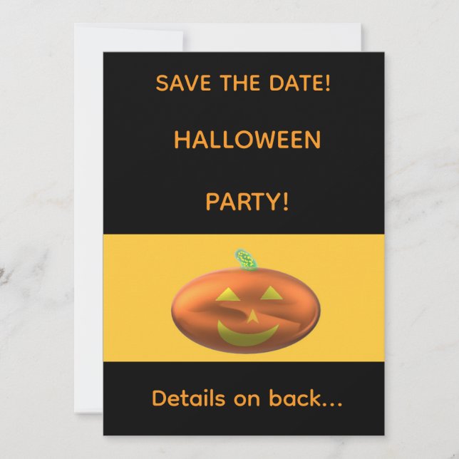 HALLOWEEEN PARTY Save the Date (Front)