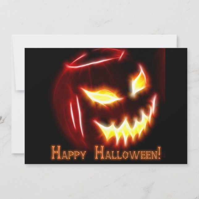 Halloween 1 avec invitation textuelle (Devant)