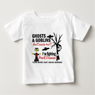 Halloween 1 Heart Disease Warrior Baby T-Shirt