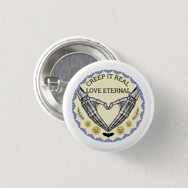 Halloween 1 Inch Round Button (Front & Back)