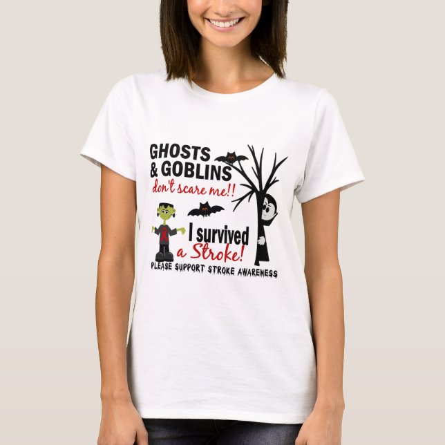 Halloween 1 Stroke Survivor T-Shirt (Front)