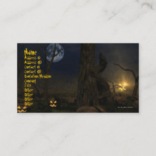 Halloween 2009 Business Card Template