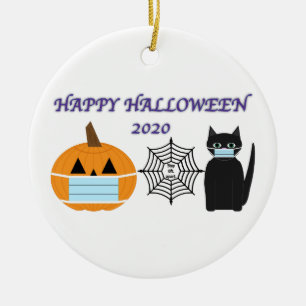 Halloween 2020 ceramic ornament