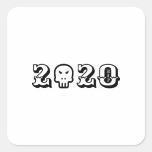 Halloween 2020 square sticker