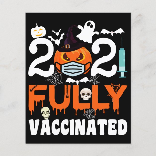 Halloween 2021 Fully Vaccinated Funny Costume (Front)