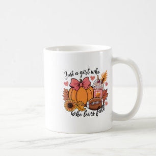 Halloween 2024 Just A Girl Who Loves Fall Pumpkin  Coffee Mug