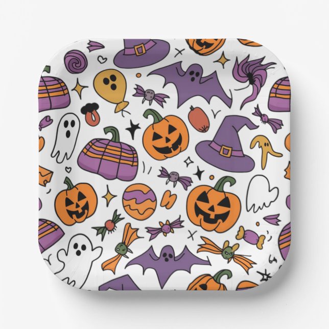 Halloween 2024 paper plate (Front)