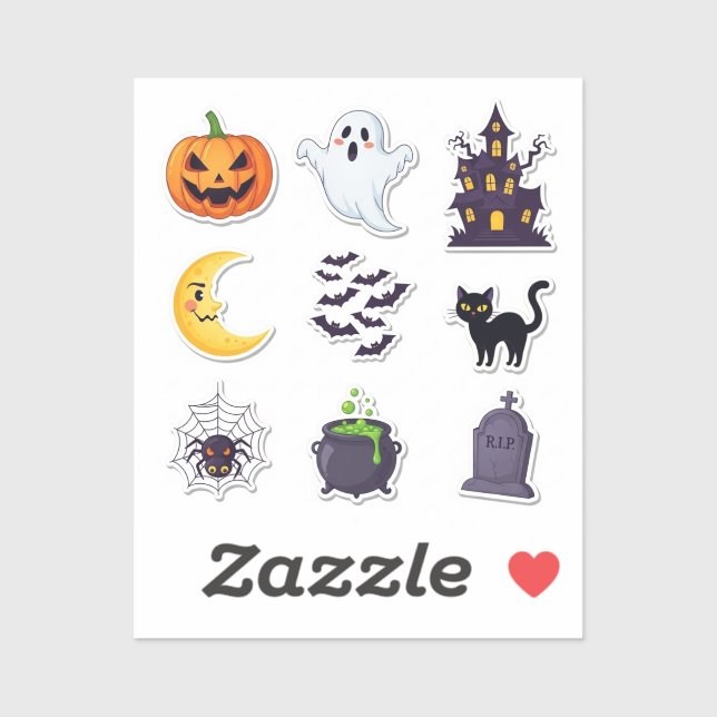 Halloween 2025 Spooky Sticker Set (Sheet)