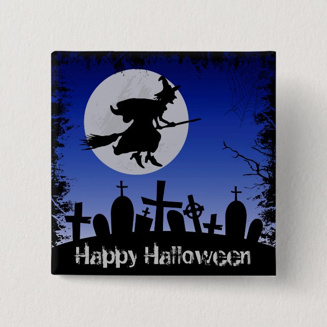 Halloween 2 Inch Square Button (Front)