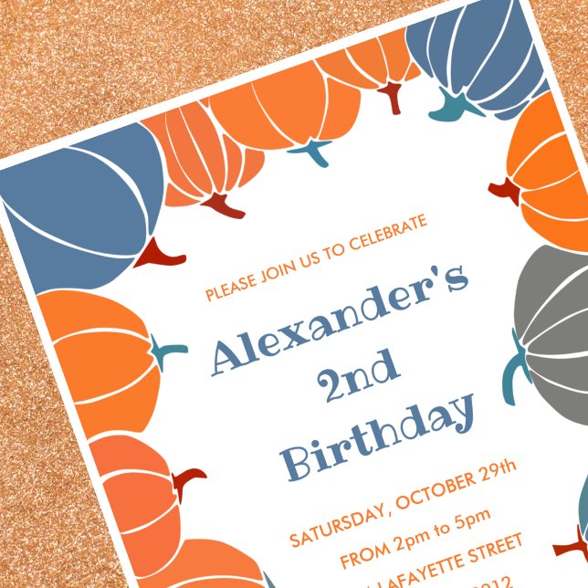 Halloween 2e anniversaire invitations garçon citro (Halloween-2nd-birthday-invitations-pumpkin-boy-1)