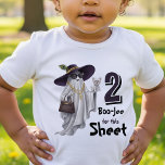 Halloween 2nd Birthday Funny Ghost Two Boujee Toddler T-shirt<br><div class="desc">Bring sass and spooky humour to your little girl's second birthday with this boujee ghost t-shirt. Perfect for terrible twos with Halloween or October birthdays. With its playful mix of chic and spooky,  this shirt is sure to stand out.</div>