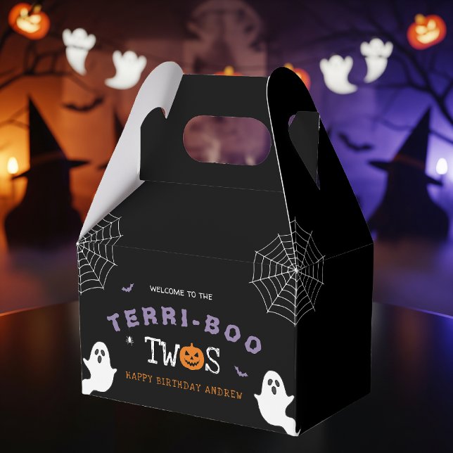 Halloween 2nd Birthday Terri-Boo Twos Ghost Gothic Favor Box (Halloween 2nd Birthday Terri-Boo Twos Ghost Gothic Favor Boxes
)