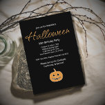 Halloween 30th Birthday Party Jack O'Lantern Invitation<br><div class="desc">Halloween 30th Birthday Party invitation,  with a spooky Jack O'Lantern and script typography design. With customizable lettering,  you add your own text. Great for inviting your friends and family to your festive holiday celebration.</div>
