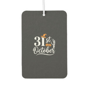 Halloween 31st October Pumpkin Witch Hat Design_1 Air Freshener