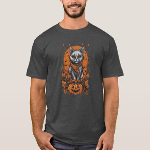 Halloween 3 kitty, jack-o-lantern, gift, kitten T-Shirt