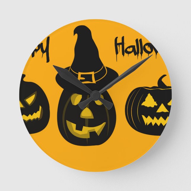 Halloween 3 round clock (Front)