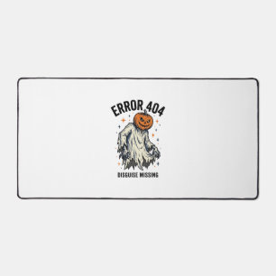 Halloween 404 Costume Pumpkin Ghost Error Design_1 Desk Mat