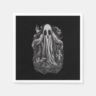 Halloween 8 spirit, ghost, spooky, evil, horror, napkin