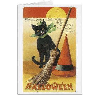Halloween à l'ancienne, chat noir