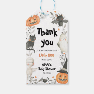 Halloween A Little Boo Baby Shower Favour Tags