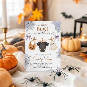 Halloween A Little Boo Is On The Way Invite