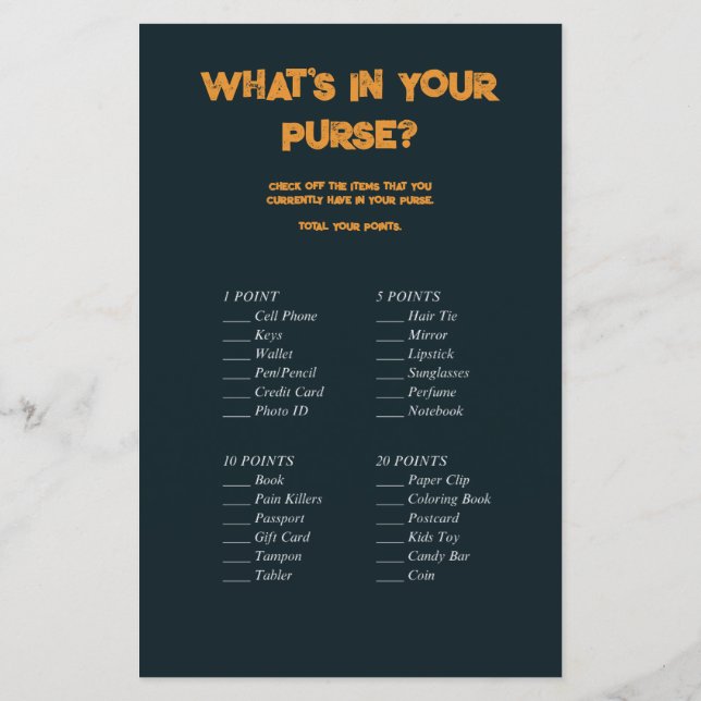 Halloween A Little Spook Pumpkin Baby Shower Game (Back)