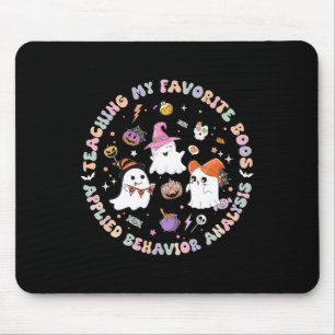 Halloween Aba Bcba Rbt Behaviour Analyst Ghost Neu Mouse Pad