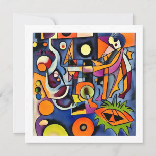 Halloween abstract card