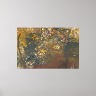 Halloween Abstract Scary Zombie Ghost Poster Canvas Print