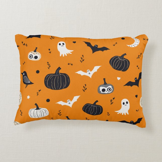 Halloween  accent pillow (Back)
