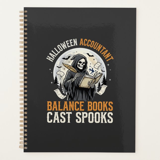 Halloween Accountant After Dark Planner (Front)