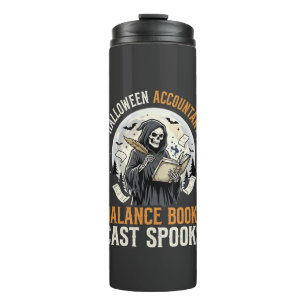 Halloween Accountant After Dark Thermal Tumbler