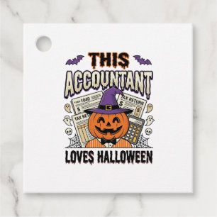 Halloween Accountant Funny Spooky Tax Season_1 Favour Tags