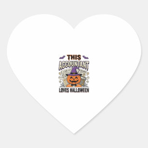 Halloween Accountant Funny Spooky Tax Season_1 Heart Sticker