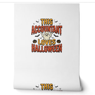 Halloween Accountant Vintage Ghost Shirt Design_1 Wallpaper